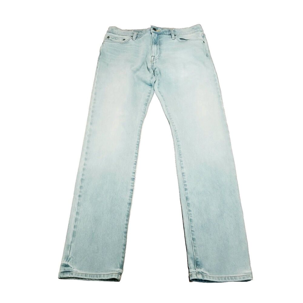 Flint and Tinder Jean Men Size 32x32 Slim Fit Light Wash Stretch Denim (32x31.5)